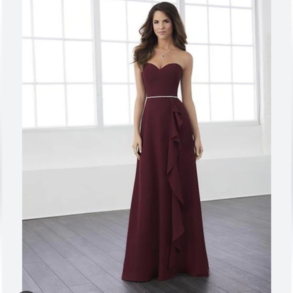 Christina Wu Rose Chiffon Formal Dress Size 12 | Bridesmaid Wedding Guest - Picture 2 of 15